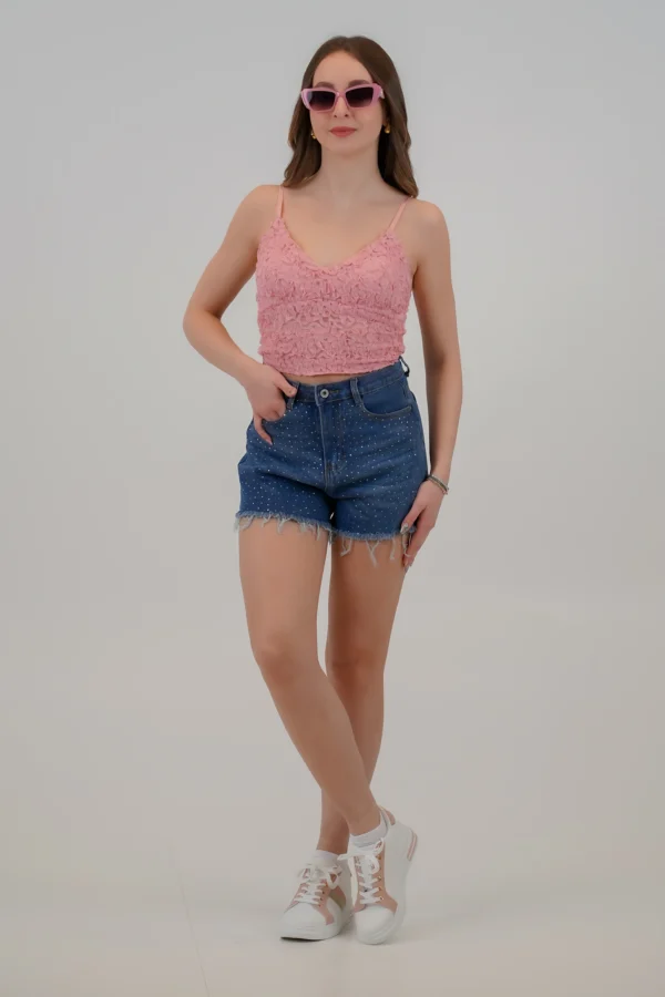 Shorts Jeans Brillantini