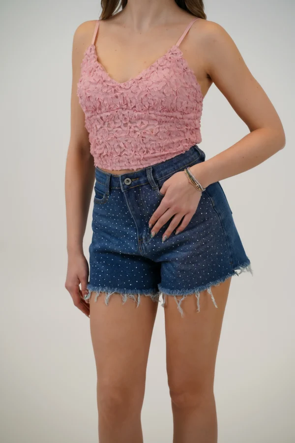 Shorts Jeans Brillantini - immagine 2