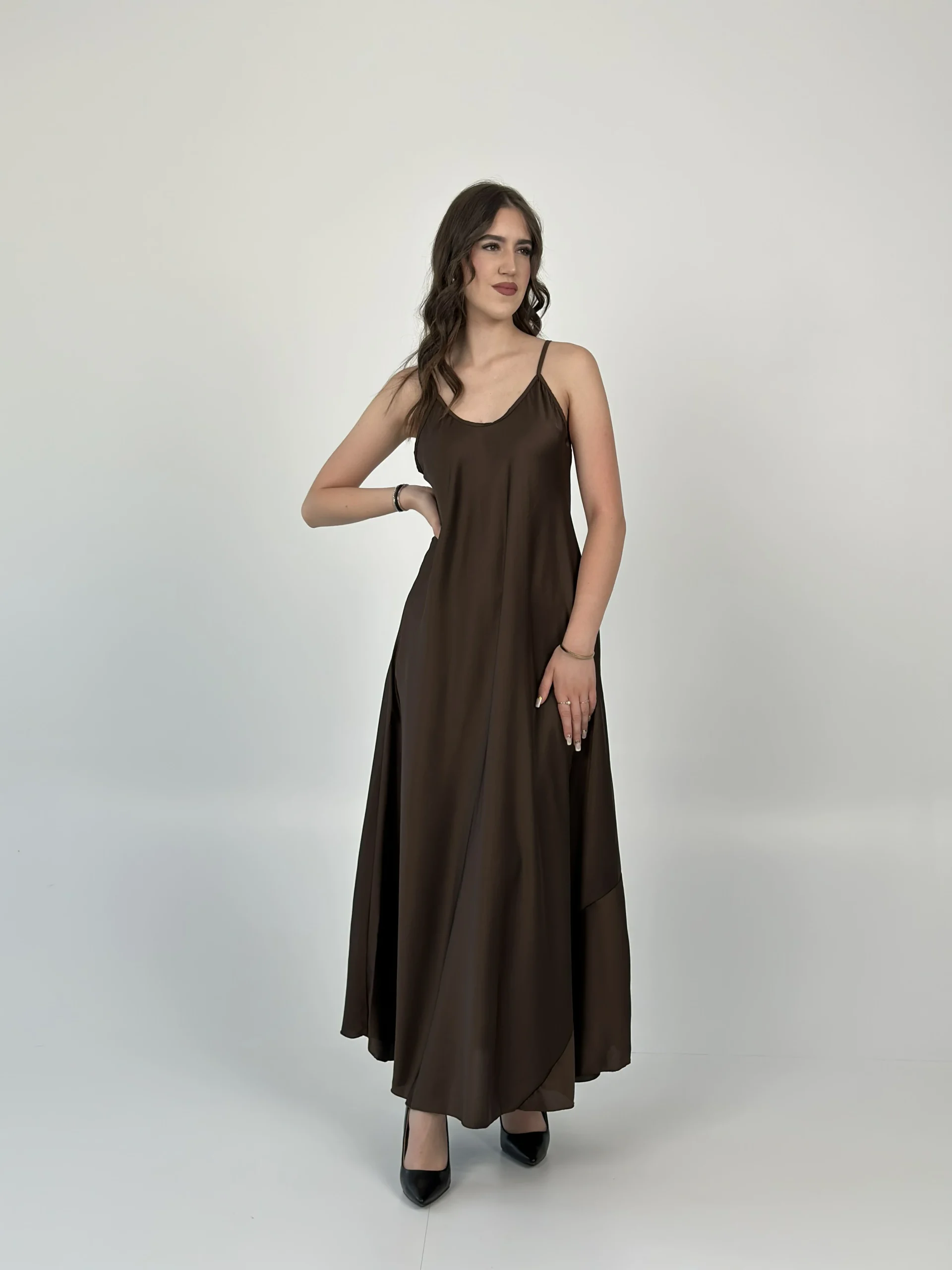 ABITO TRAPEZIO CAFFE Ribes