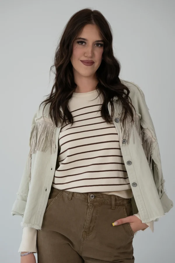 Giacca Frange - Beige