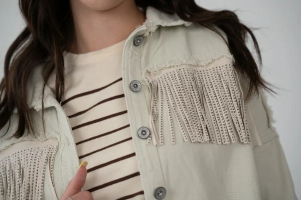 Giacca Frange - Beige - immagine 2