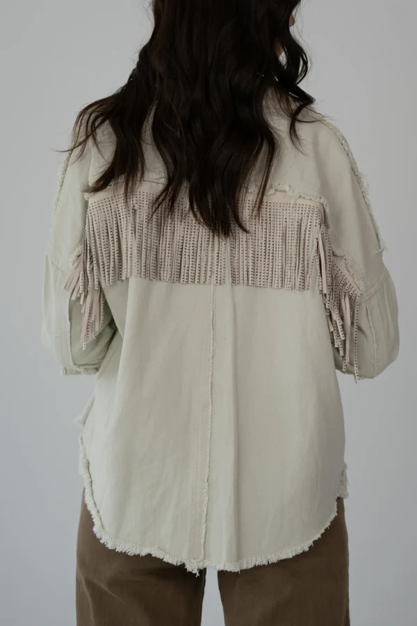 Giacca Frange - Beige - immagine 4