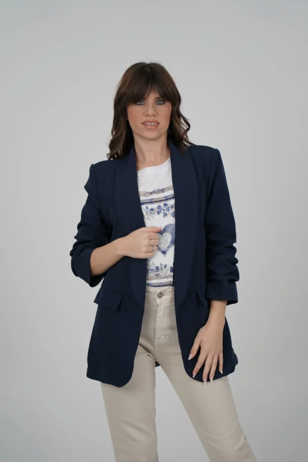 Blazer Sophie Foderato - Blu
