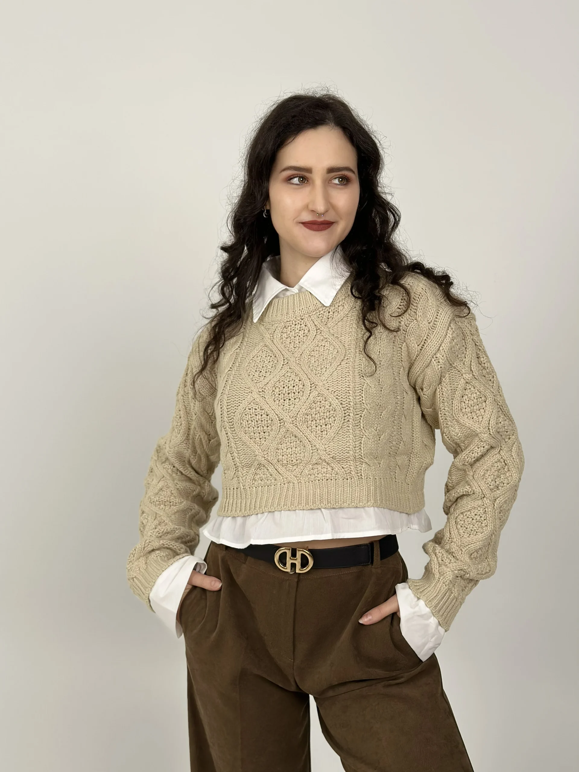 Maglioncino camicia on sale