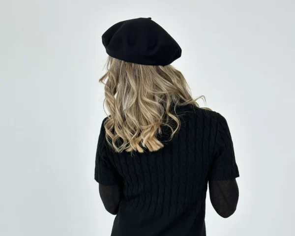 Basco Lana e Viscosa - Nero - immagine 2