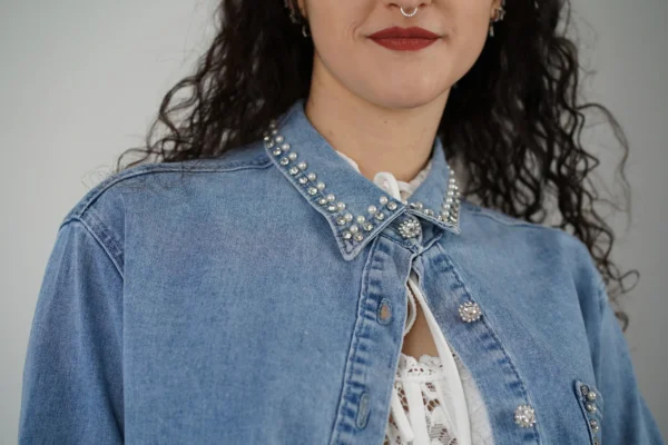 Shacket Jeans Perline - immagine 6