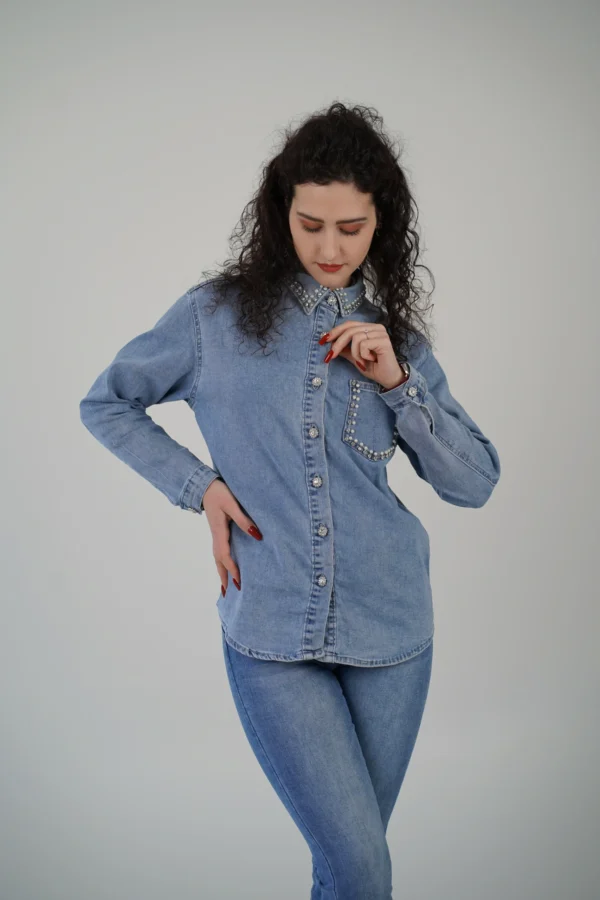 Shacket Jeans Perline