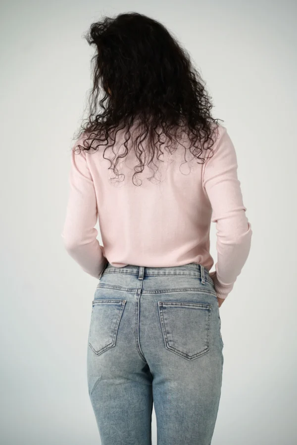Jeans Mom Fit - Denim Blu Chiaro - immagine 3