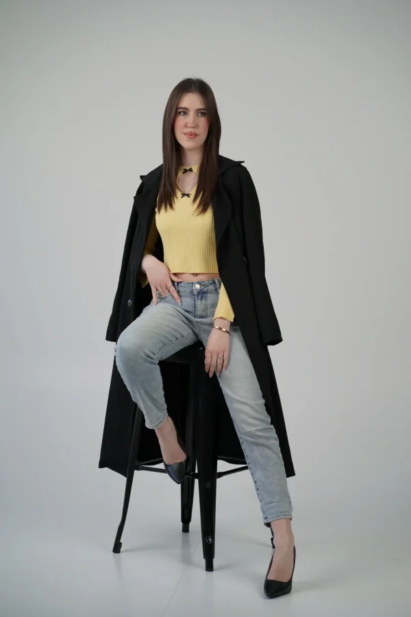 Trench Lungo - Nero - immagine 3