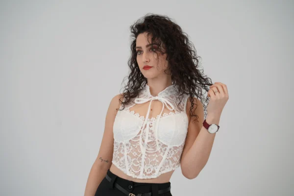 Corsetto Pizzo - Bianco - immagine 2