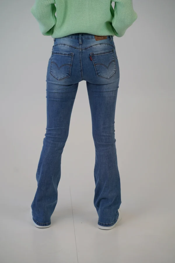 Jeans Push Up Zampa - immagine 2