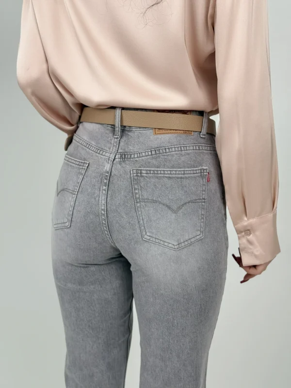 Jeans Mom Fit - Denim Grigio - immagine 5