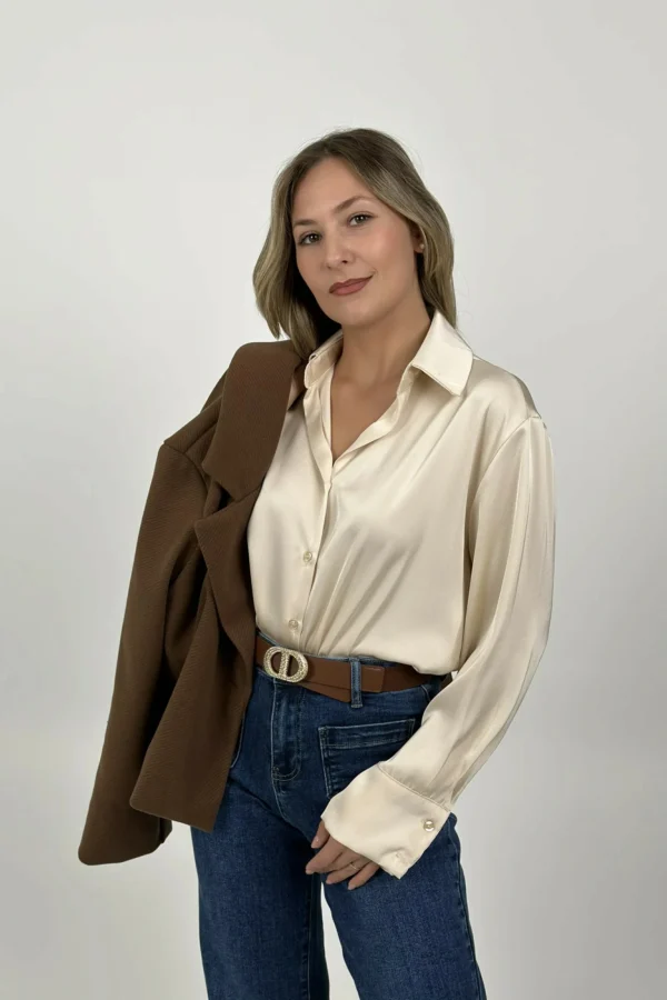 Camicia Satin - Beige