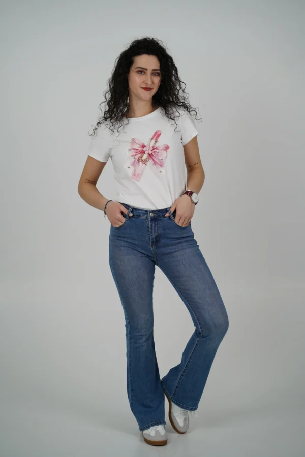 Jeans Push Up Zampa - immagine 5
