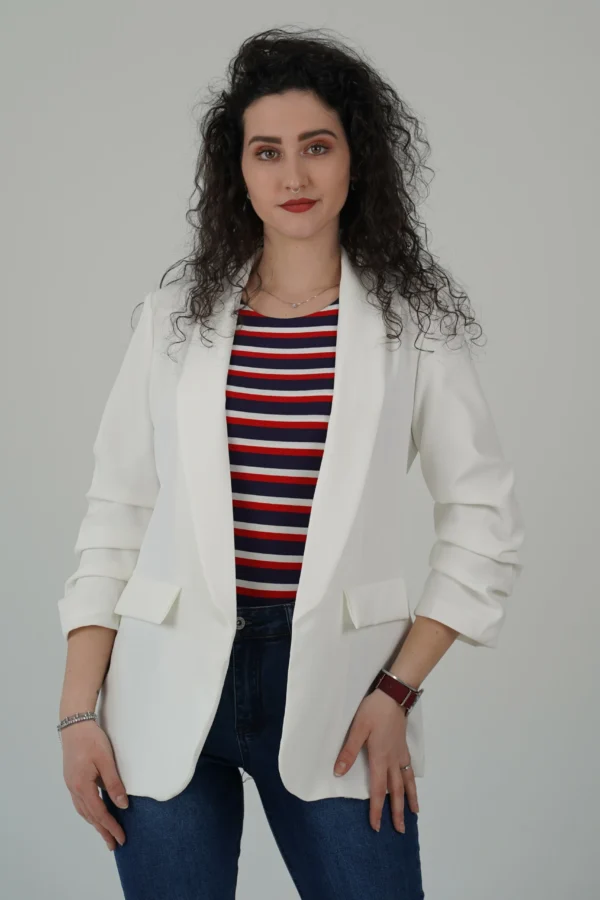 Blazer Sophie Sfoderato - Bianco