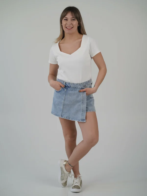Pantagonnellina in Jeans - immagine 8