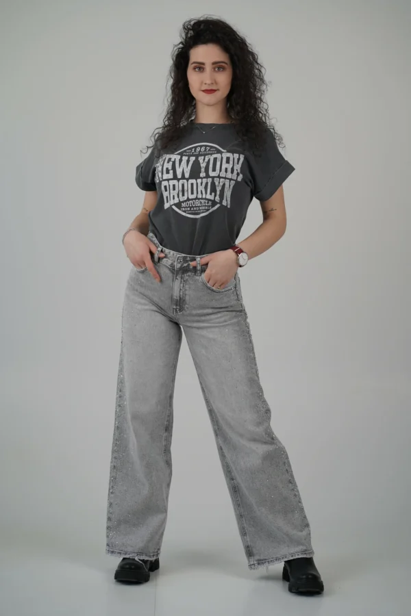 T-Shirt New York- Grigio - immagine 6