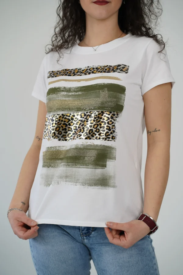 T-Shirt Animalier - Verde - immagine 2