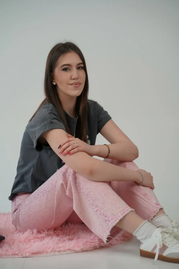 Jeans Barbie Palazzo - Rosa - immagine 6