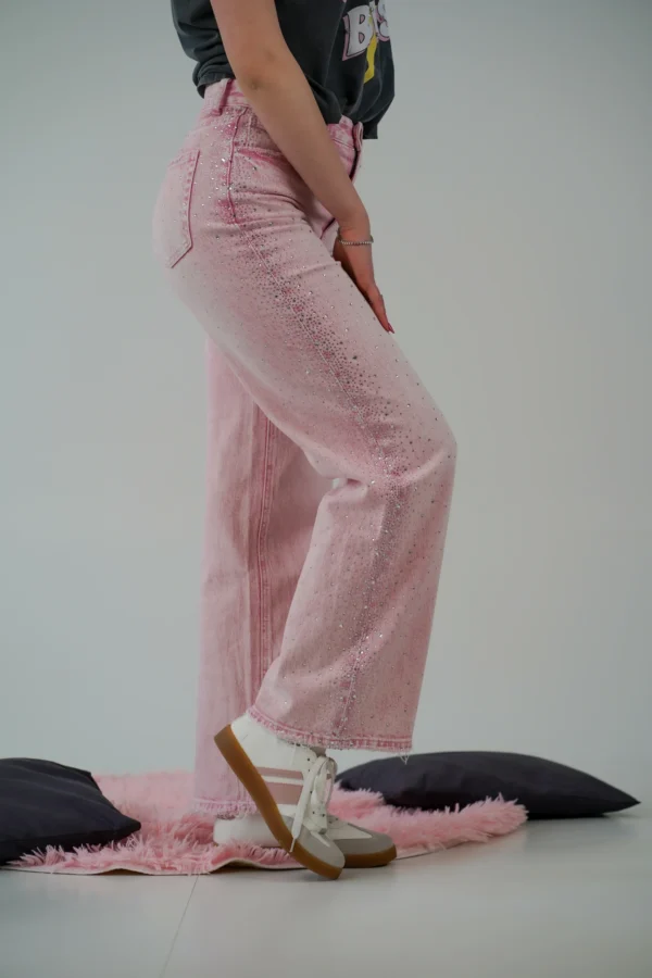 Jeans Barbie Palazzo - Rosa - immagine 3