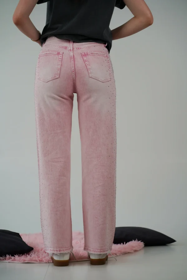 Jeans Barbie Palazzo - Rosa - immagine 5