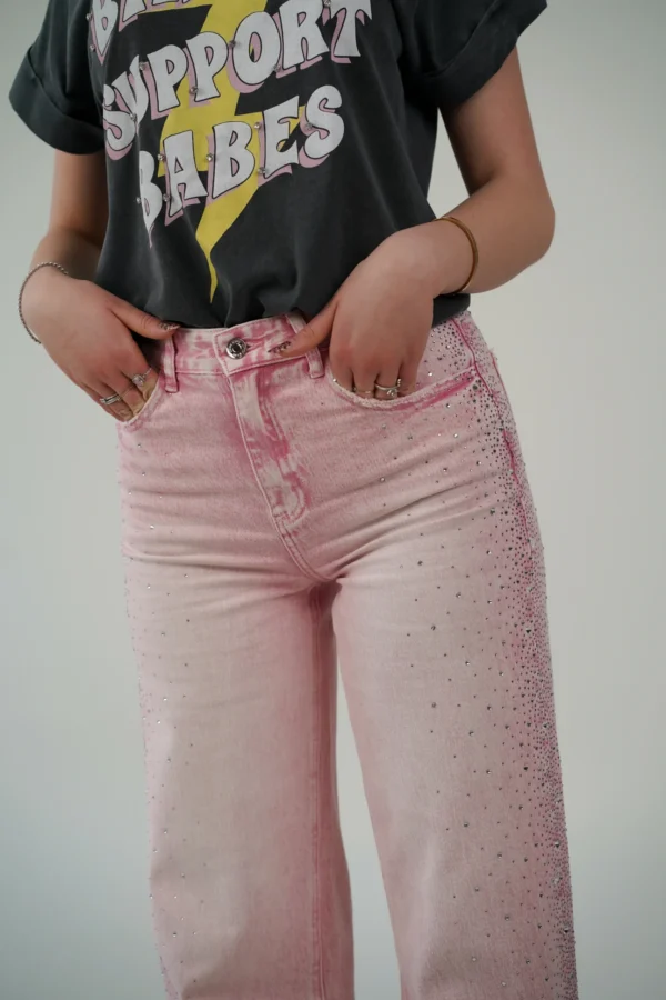 Jeans Barbie Palazzo - Rosa - immagine 4