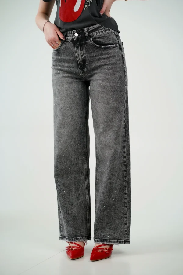 Jeans Swarovski - Grigio Scuro - immagine 2