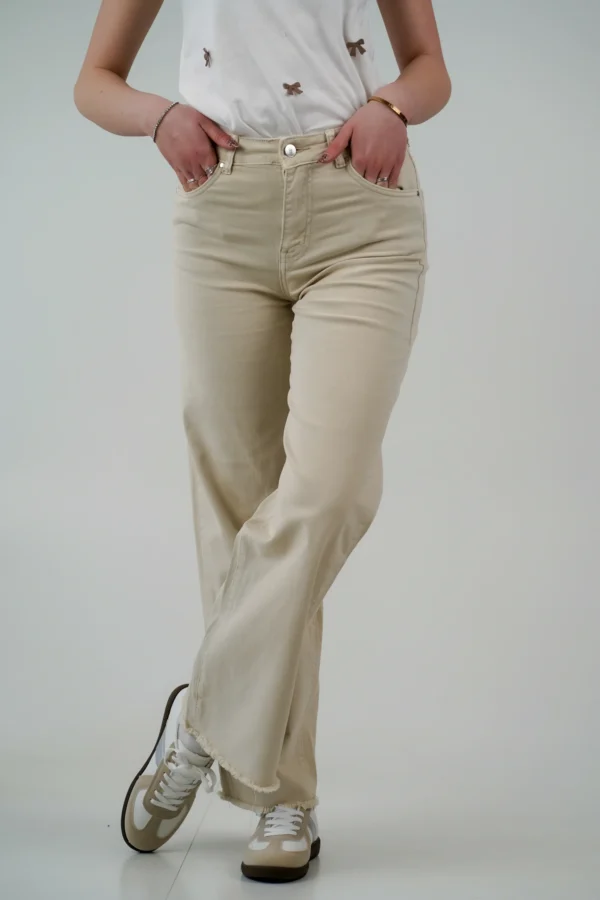 Jeans Wide Leg Sfrangiato - immagine 8
