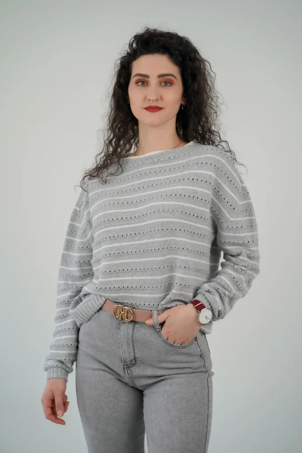 Maglia Freya - Grigia / Bianca