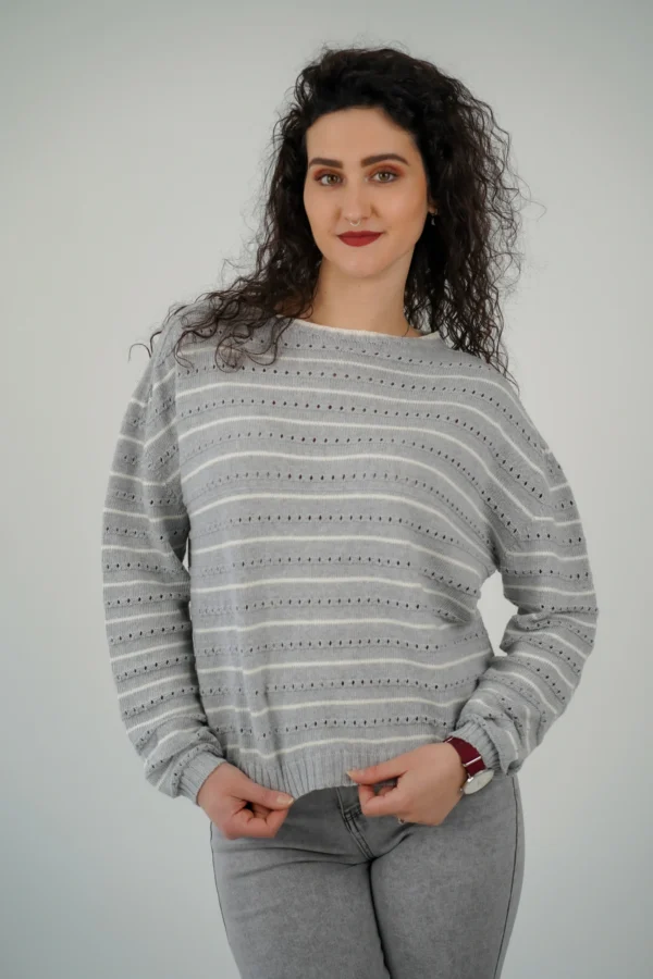 Maglia Freya - Grigia / Bianca - immagine 3