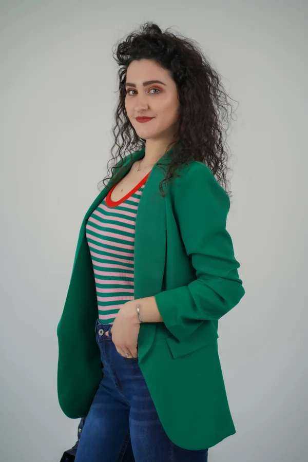 Canotta Julie - Righe Rosa e Verde - immagine 3
