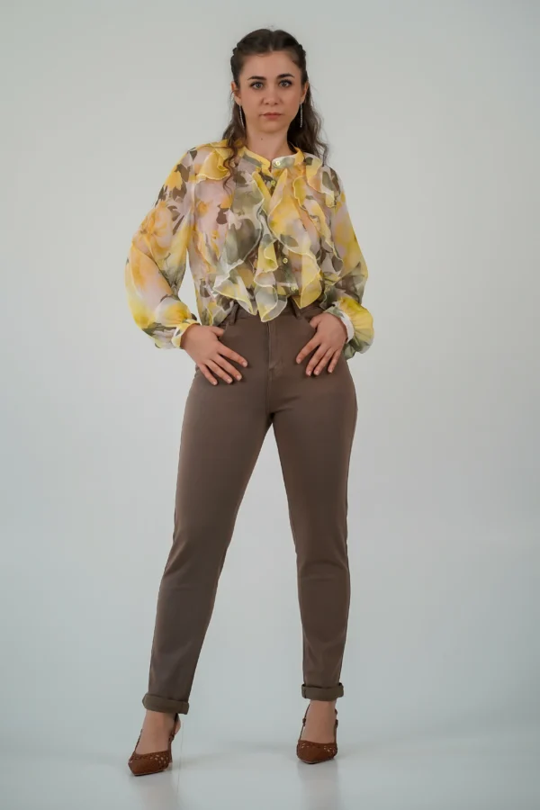 Jeans Mom Fit - Mocha Mousse
