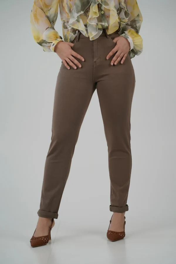 Jeans Mom Fit - Mocha Mousse - immagine 2