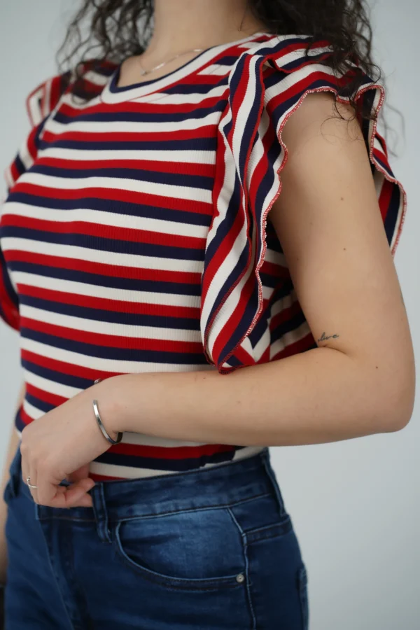 Maglia Volant Righe - immagine 5