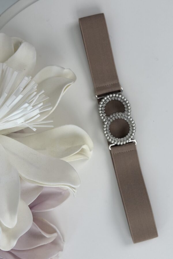 Cinturina Pop - Nocciola/Argento