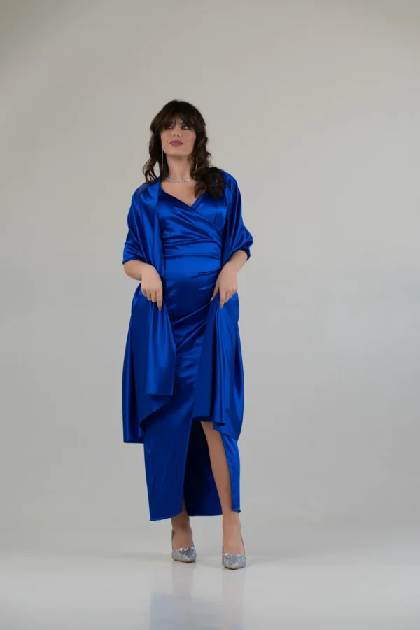 Stola Raso - Blu Elettrico - immagine 2