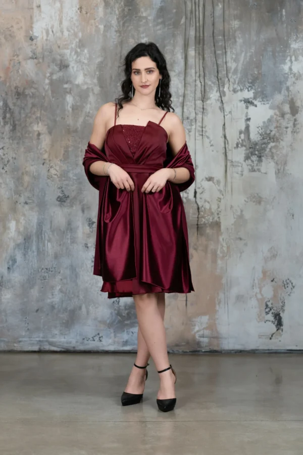Stola Satin - Bordeaux - immagine 3