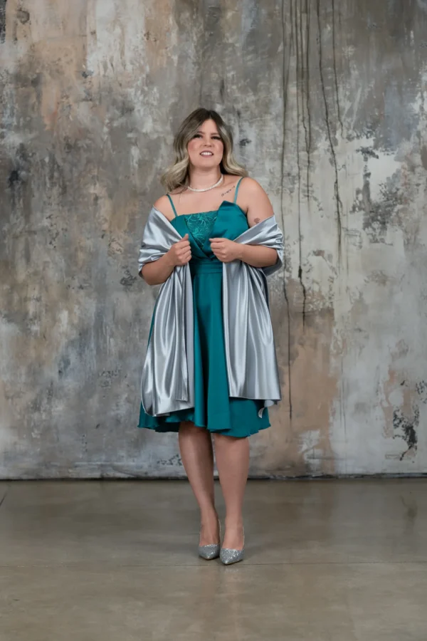 Stola Satin - Argento - immagine 2