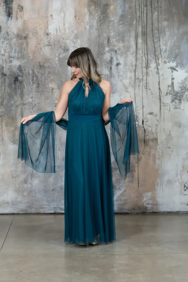 Stola Tulle - Petrolio - immagine 2