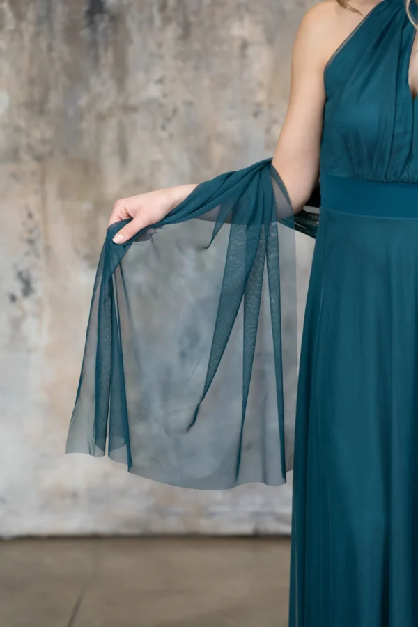 Stola Tulle - Petrolio