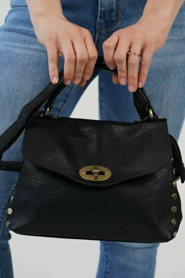Borsa Martina - Borchie Ottone - Nero
