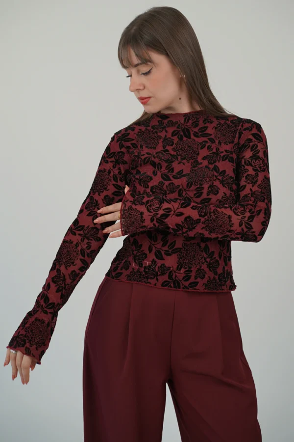Maglia Fiori Velluto - immagine 4