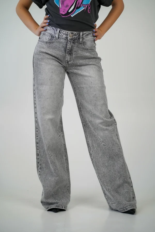 Jeans Crystal - Grigio Chiaro - immagine 2