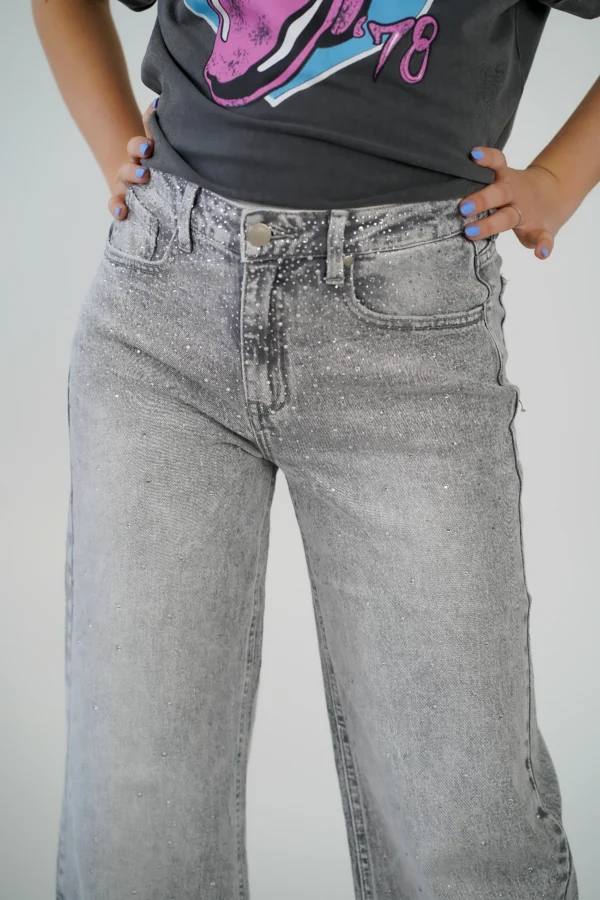 Jeans Crystal - Grigio Chiaro - immagine 3