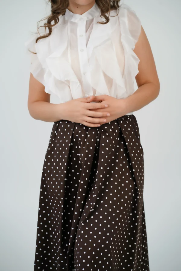 Gonna in Cotone a Pois - immagine 4