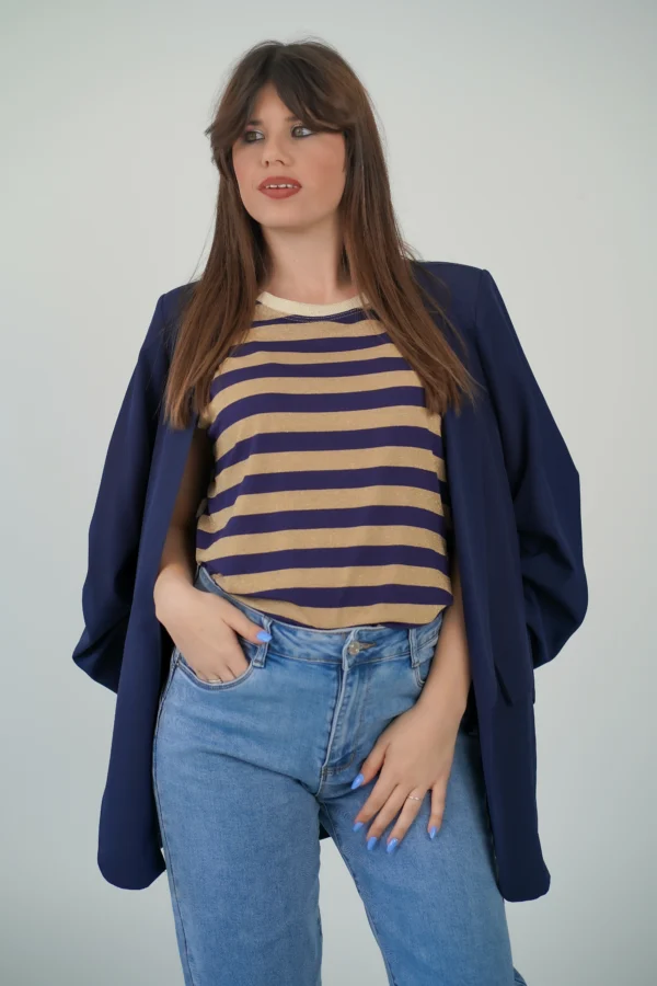 T-Shirt Righe Lurex - immagine 18