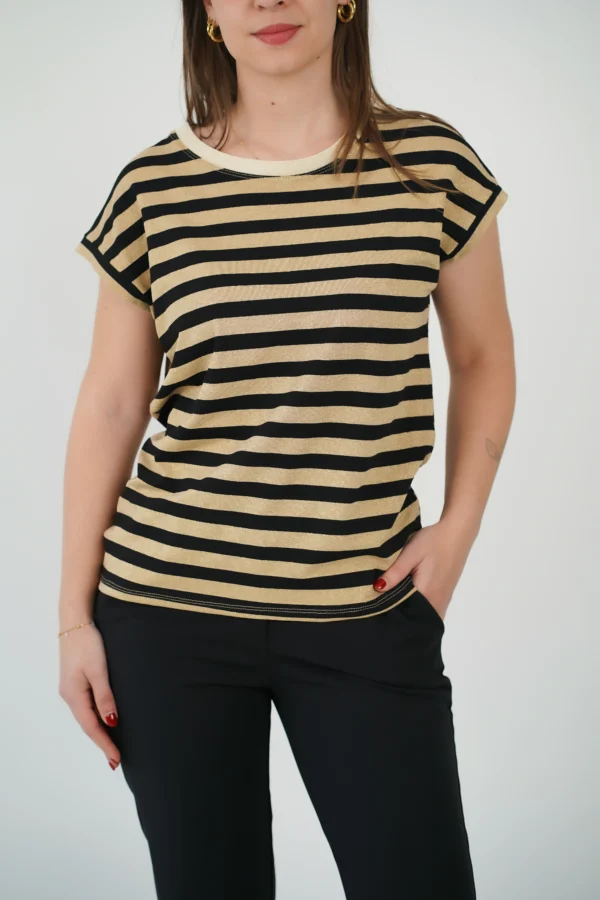 T-Shirt Righe Lurex - immagine 13