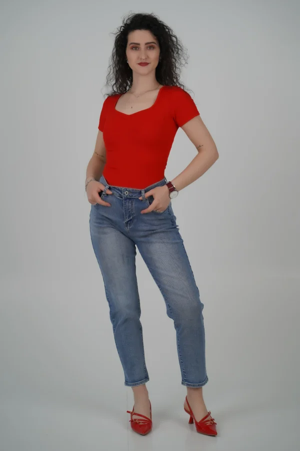 Jeans Mom Fit - Blu Classic - immagine 5