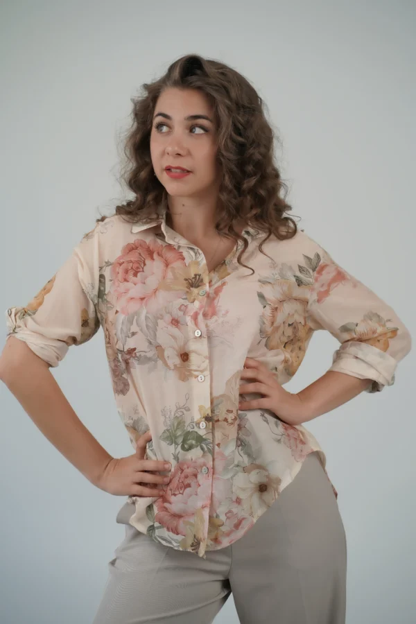Camicetta Misto Seta - Fiori - immagine 4