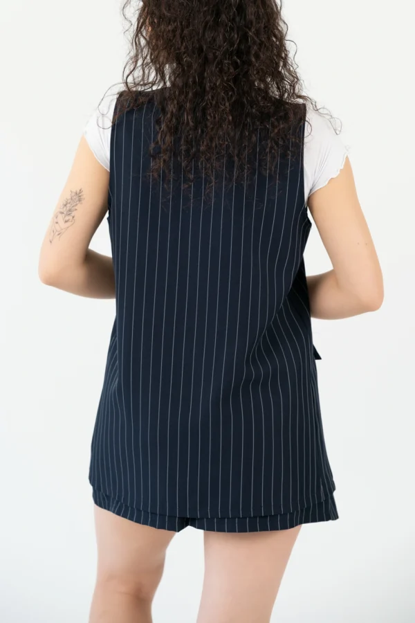 Completo Gilet + Shorts Gessato - immagine 6